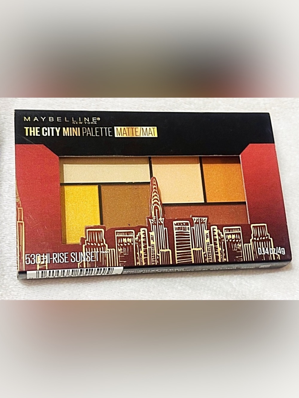 🆕 Maybelline City Matte Eyeshadow Palette - Yellow, Orange, Tan, Brown make up